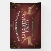 Elegantes, modernes Weihnachtsverbot für Rote und  Banner (Vertikal)