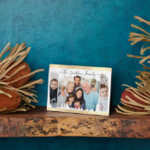 Elegantes, modernes Weiß und Gold ergänzen Ihr Fot Fotoplatte (Seite)