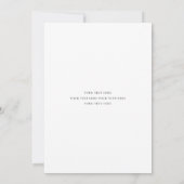 Elegantes, modernes White Script-Foto Hochzeit Dankeskarte (Rückseite)