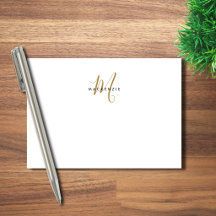Elegantes, modernes White-Script-Monogramm