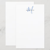 Elegantes, modernes Whitepaper mit Blue Script (Vorne/Hinten)