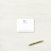 Elegantes modernes Zahnlogo anpassbar Post-it Klebezettel (Auf Schreibtisch)