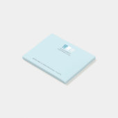 Elegantes modernes Zahnlogo anpassbar Post-it Klebezettel (angewinkelt)