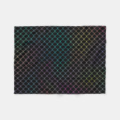 Elegantes modernes Zaun-Kettenmuster | Fleecedecke (Vorderseite (Horizontal))