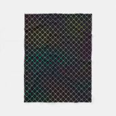 Elegantes modernes Zaun-Kettenmuster | Fleecedecke (Vorderseite)