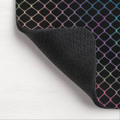 Elegantes modernes Zaun-Kettenmuster | Mousepad (Ecke)