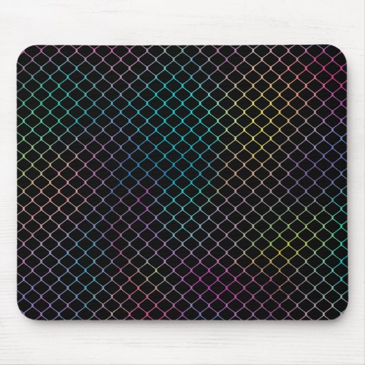 Elegantes modernes Zaun-Kettenmuster | Mousepad (Vorne)