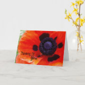 Elegantes Mohndenken Karte (Gelbe Blume)