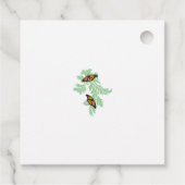 Elegantes Monarch Butterfly-Hochzeitsgeschenk Geschenkanhänger (Rückseite)