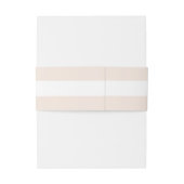 Elegantes monochromatisches Erröten Personalisiert Einladungsbanderole (Rückseitenbeispiel)