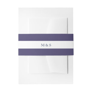 Elegantes monochromatisches Lila Personalisiert Einladungsbanderole
