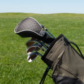 Elegantes, monochromes Damask Badetuch Golf Headcover (In SItu)