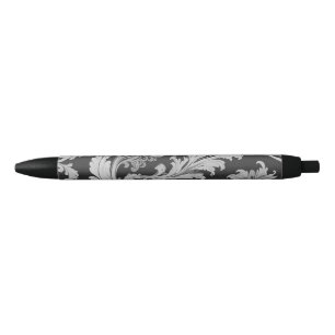 Elegantes monochromes Fleur-Vintages Muster Kugelschreiber