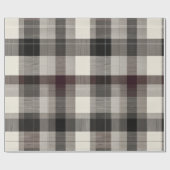 Elegantes monochromes Karo-Fest Geschenkpapier (Flach)