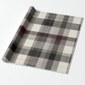 Elegantes monochromes Karo-Fest Geschenkpapier (Ungerollt)