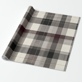 Elegantes monochromes Karo-Fest Geschenkpapier