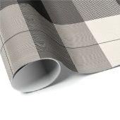 Elegantes monochromes Karo-Fest Geschenkpapier (Rolleneckpunkt)