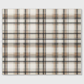 Elegantes monochromes Karo-Fest Geschenkpapier (Flach)