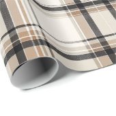 Elegantes monochromes Karo-Fest Geschenkpapier (Rolleneckpunkt)