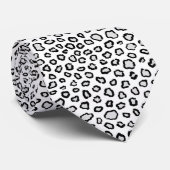 Elegantes monochromes Katzendesign Krawatte (Gerollt)