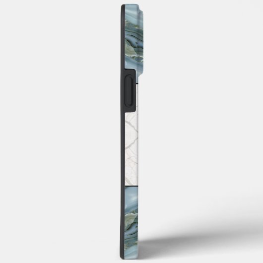 Elegantes monochromes Marmormuster modernes ästhet Case-Mate iPhone Hülle (Rückseite / Rechts)