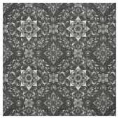 Elegantes monochromes Verziertes Blumengewebe Stoff (Muster)