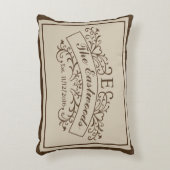 Elegantes Monogram Accent Pillow Zierkissen (Vorderseite(Vertikal))