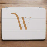 Elegantes Monogram Brown & Beige Script iPad Air Hülle<br><div class="desc">Dieses iPad Air Cover in einer raffinierten Braun- und Beige-Palette zeichnet sich durch ein elegantes und modernes Design mit einer Monogramm-Initial aus,  das Ihrem Gerät eine Touch der Verfeinerung verleiht. Sein eleganter Stil bietet sowohl Raffinesse als auch Schutz für Ihr iPad. Mit diesem Cover verschmelzen Eleganz und Modernität mühelos.</div>