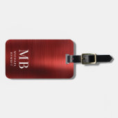 Elegantes Monogram Gold Gepäckanhänger (Vorderseite horizontal)