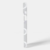 Elegantes Monogram Gray Muster Case-Mate iPhone Hülle (Rückseite / Links)