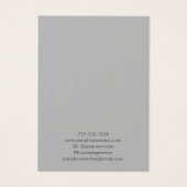 Elegantes Monogram Logo Gold Gray Earring Display (Rückseite)