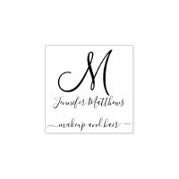 Elegantes Monogram Makeup und Friseur