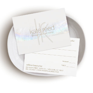 Elegantes Monogram Modernes Seashell Geschenkzerti Dankeskarte