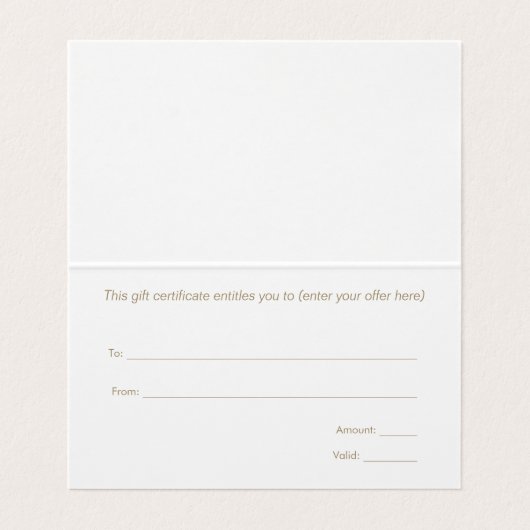 Elegantes Monogram Modernes Seashell Geschenkzerti Visitenkarten (Innenseite Aufgefaltet)