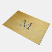 Elegantes Monogram Name Design - Feminine Script Fußmatte (Schrägansicht)