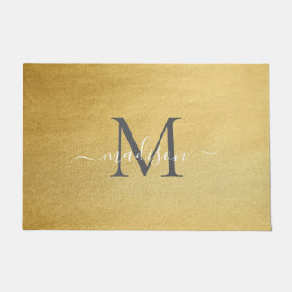 Elegantes Monogram Name Design - Feminine Script Fußmatte