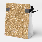 Elegantes Monogram-Name-Skript für modernen Gold-G Geschenkschachtel (Rückseite)