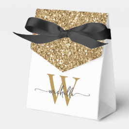 Elegantes Monogram-Name-Skript für modernen Gold-G Geschenkschachtel