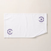 Elegantes Monogram Navy Blue on White Towel Set (Handtuch)