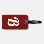 Elegantes Monogram Stylish Travel Accessory - Gepäckanhänger (Rückseite horizontal)