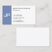 Elegantes Monogram Trendy Smart Design Modernes Sc Visitenkarte (Vorne/Hinten)