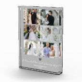 Elegantes Monogramm 6 Fotos Collage Valentinsgesch (Rechts)
