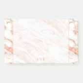 Elegantes Monogramm auf schicke Kupfer-Rose Gold-M Post-it Klebezettel (Vorderseite)