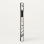 Elegantes Monogramm aus Weiß und Grün Case-Mate iPhone Hülle (Hinten/Rechts)