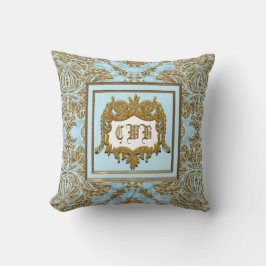 Elegantes Monogramm Belmonts Kissen