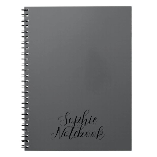 Elegantes Monogramm-Blumenmuster personalisierter Notizblock (Vorderseite)