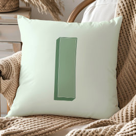 Elegantes Monogramm Buchstabe I personalisierte An Kissen