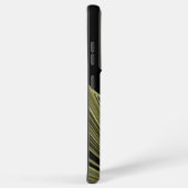 Elegantes Monogramm der modernen Black-Gold-Sterne Samsung Galaxy Hülle (Rechte Seite)