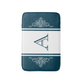Elegantes Monogramm-Design Badematte (Vorderseite Vertikal)