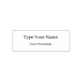 Elegantes Monogramm Design, benutzerdefinierte Tin Permastempel (Design)